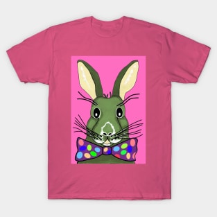 EASTER Bunny Rabbit Pink - Funny Easter Bunny Art T-Shirt